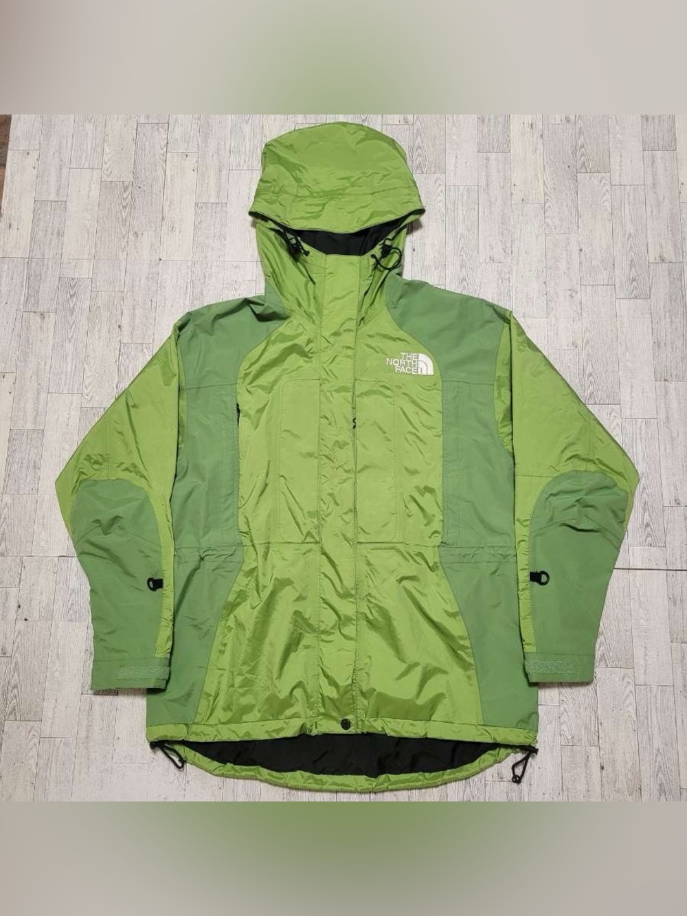 Women’s The North Face Green Gore-Tex Hooded Ski Shell Mountain Jacket Size XL